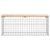 vidaXL Banc de jardin design de gabion 103x31,5x42 bois massif de pin