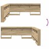 vidaXL T&ecirc;te de lit de rangement Ch&ecirc;ne sonoma 180 cm Bois d'ing&eacute;nierie