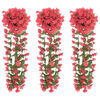 vidaXL Guirlandes de fleurs 3 pcs rose 85 cm