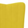vidaXL Chaise de relaxation Jaune moutarde Velours