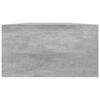 vidaXL Support de moniteur Gris b&eacute;ton 100x24x13 cm Bois d'ing&eacute;nierie