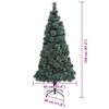 vidaXL Sapin de Noël artificiel pré-éclairé avec set de boules 120 cm