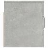 vidaXL Meuble TV mural Gris béton 80x34,5x40 cm
