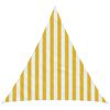 vidaXL Voile d'ombre 2 x 2 x 2 m HDPE Triangulaire Jaune et blanc