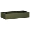 vidaXL Mur de sout&egrave;nement 6 pc 200 x 100 x 40 cm Acier Vert olive