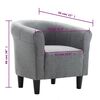 vidaXL Fauteuil Gris fonc&eacute; Tissu