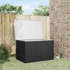 vidaXL Bo&icirc;te de rangement de jardin Anthracite 149x99x93 cm