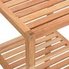 vidaXL Étagère de salle de bain 36x36x112 cm Bois massif de noyer