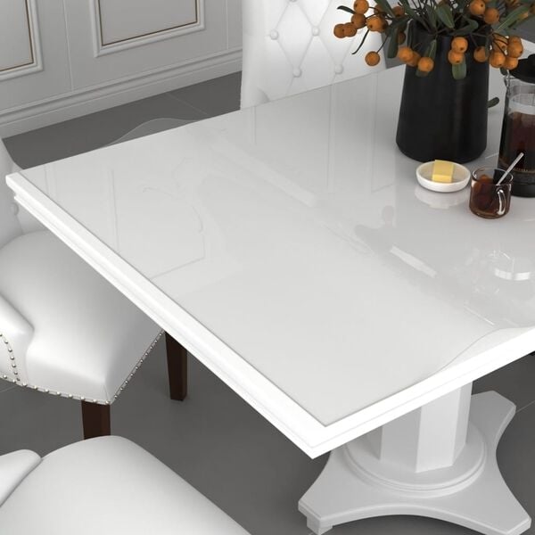 vidaXL Protecteur de table transparent 80x80 cm 1,6 mm PVC