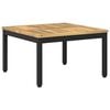 vidaXL Table basse Blanc d&eacute;lav&eacute; et noir 60 x 60,5 x 36 cm