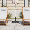 vidaXL Socle de parasol Vert 44x44x31 cm Fonte