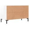 vidaXL Meuble TV Blanc brillant 80x36x50 cm Bois d'ing&eacute;nierie