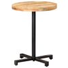 vidaXL Table de bistro Ronde Ø60x75 cm Bois de manguier brut