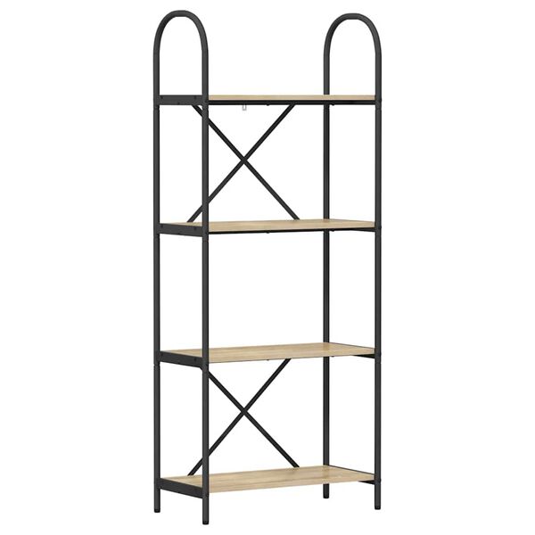 vidaXL &Eacute;tag&egrave;re Ch&ecirc;ne Sonoma 60 x 30 x 146 cm Bois d'ing&eacute;nierie