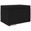 vidaXL Tabouret Noir 61 x 41 x 40 cm Tissu et bois stratifi&eacute;