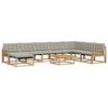 vidaXL Ensemble de canap&eacute;s d'ext&eacute;rieur 9 pc Blanc et gris clair