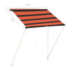 vidaXL Auvent rétractable 150x150 cm Orange et marron