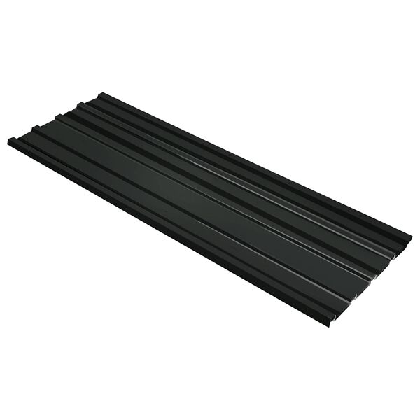 vidaXL Panneau de toiture 12 pcs Anthracite 129 x 45 cm