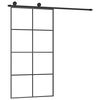 vidaXL Porte coulissante et kit de quincaillerie 102,5x205cm Verre ESG