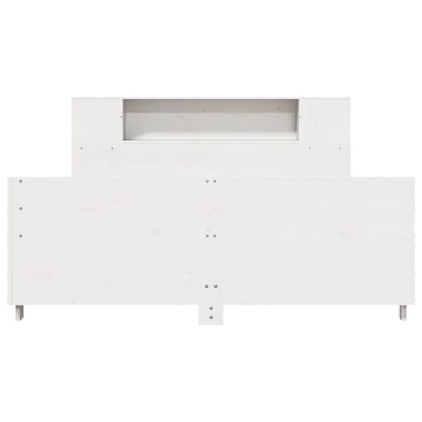 vidaXL Cadre de lit sans matelas blanc 140x200 cm bois de pin massif