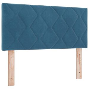 vidaXL T&ecirc;te de lit LED Bleu fonc&eacute; 100 cm Cuir synth&eacute;tique