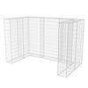 vidaXL Cadre &agrave; gabion de poubelle double Acier 180 x 100 x 120 cm