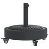 vidaXL Base de parasol avec roues pour m&acirc;ts &Oslash;38 / 48 mm 27 kg rond