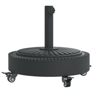 vidaXL Base de parasol avec roues pour m&acirc;ts &Oslash;38 / 48 mm 27 kg rond