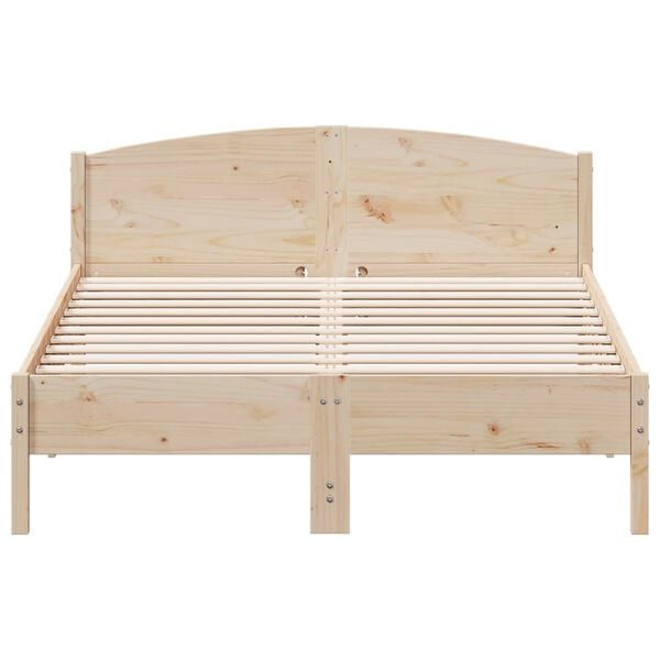 vidaXL Cadre de lit sans matelas 160x200 cm bois massif de pin