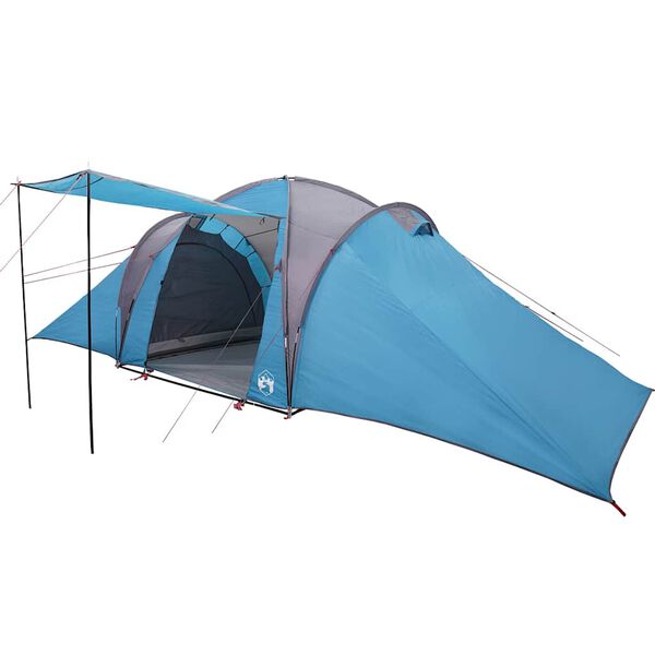 vidaXL Tente familiale à dôme 6 personnes bleu imperméable