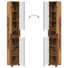 vidaXL Cabinet de salle de bain Bois Ancien 30,5 x 30 x 195 cm