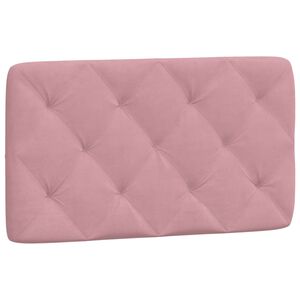 vidaXL Coussin de t&ecirc;te de lit rose 80 cm velours