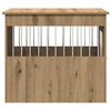 vidaXL Meuble de cage pour chiens chêne artisanal 55x80x68 cm