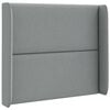 vidaXL Oreille de t&ecirc;te de lit Gris clair 80 x 16 x 4 cm tissu