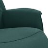 vidaXL Fauteuil inclinable avec repose-pieds vert fonc&eacute; tissu