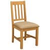vidaXL Chaise de salle &agrave; manger VENLO 2 pc Bois de ch&ecirc;ne massif Beige