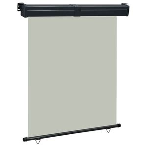 vidaXL Auvent lat&eacute;ral de balcon 145x250 cm Gris