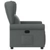 vidaXL Fauteuil inclinable Gris foncé Tissu