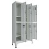vidaXL Armoire &agrave; casiers Gris 45 x 90 x 180 cm