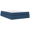 vidaXL Lit avec rangement et matelas Bleu 140 x 190 cm Polyester