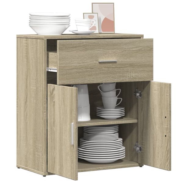 vidaXL Buffet ch&ecirc;ne sonoma 60x31x70 cm bois d'ing&eacute;nierie