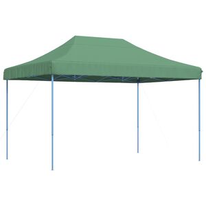 vidaXL Tente de r&eacute;ception pliable escamotable vert 410x279x315 cm