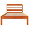 vidaXL Cadre de lit sans matelas cire marron 75x190 cm bois pin massif
