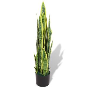 vidaXL Plante artificielle avec pot Sansevi&egrave;re 90 cm Vert