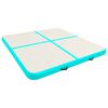 vidaXL Tapis gonflable de gymnastique avec pompe 200x200x10cm PVC Vert
