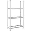 vidaXL &Eacute;tag&egrave;re &agrave; pneus &agrave; 3 niveaux argent 110x40x200 cm acier