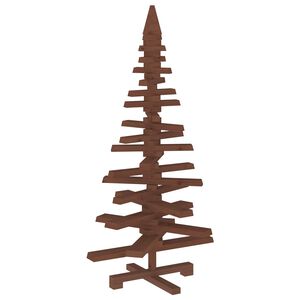 vidaXL Arbre de No&euml;l en bois KOTKA 120 cm Bois de pin massif