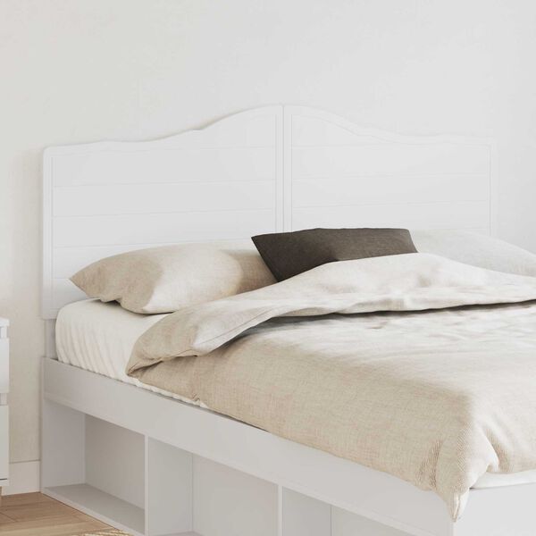 vidaXL T&ecirc;te de lit Blanc 160 cm Bois d'ing&eacute;nierie