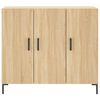 vidaXL Buffet ch&ecirc;ne sonoma 90x34x80 cm bois d'ing&eacute;nierie