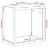 vidaXL &Eacute;tag&egrave;res cube murales 4 pcs Blanc brillant 22x15x22 cm